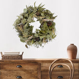 Eucalyptus & Pinecone Garland Wreath