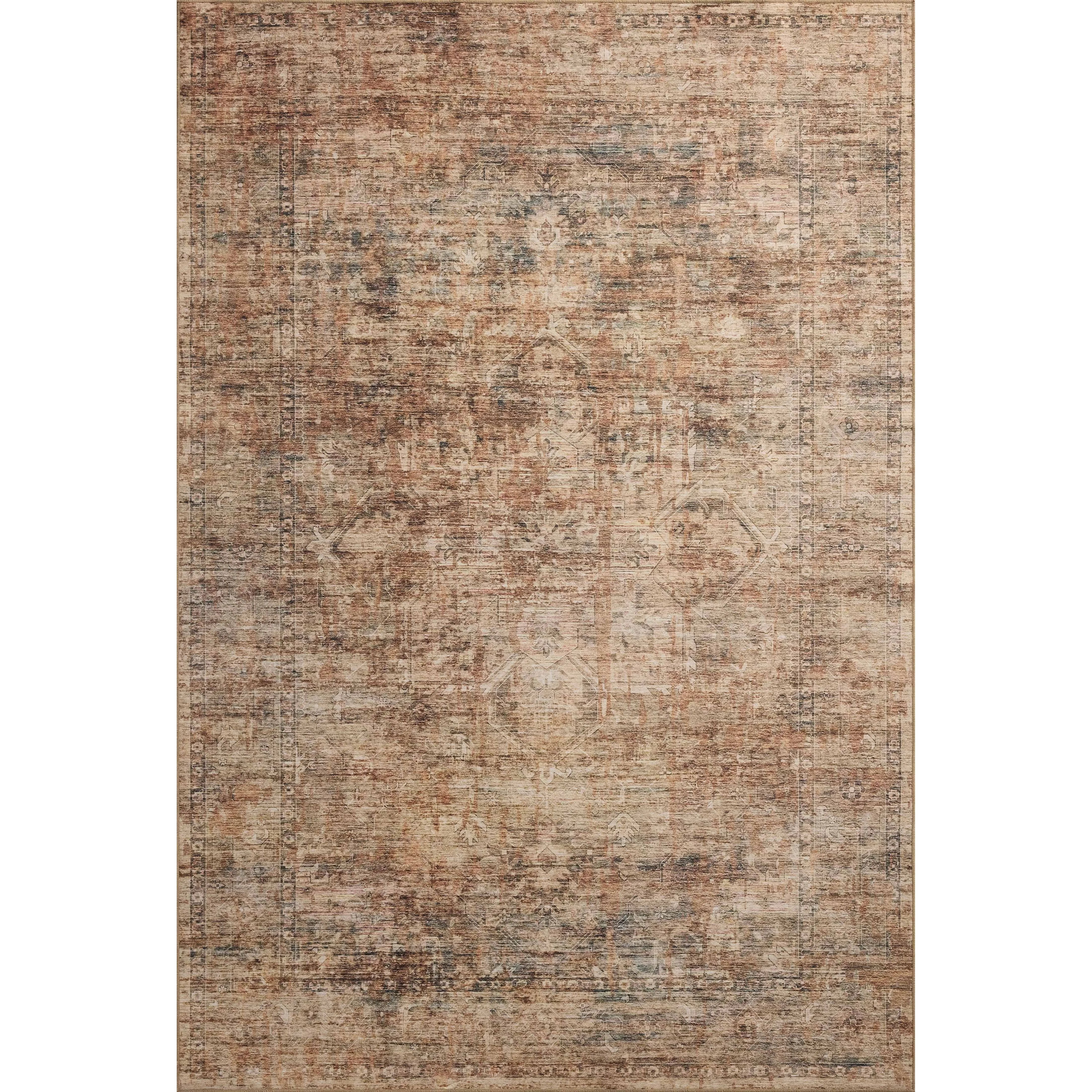 The Anniston Collection is a washable rug with traditional motifs in beautifully saturated and distressed tones. This durable area rug is power-loomed of polyester in China and designed for the busiest rooms of the home - living rooms, bedrooms, kitchens, hallways, and more. Amethyst Home provides interior design, new home construction design consulting, vintage area rugs, and lighting in the Park City metro area.