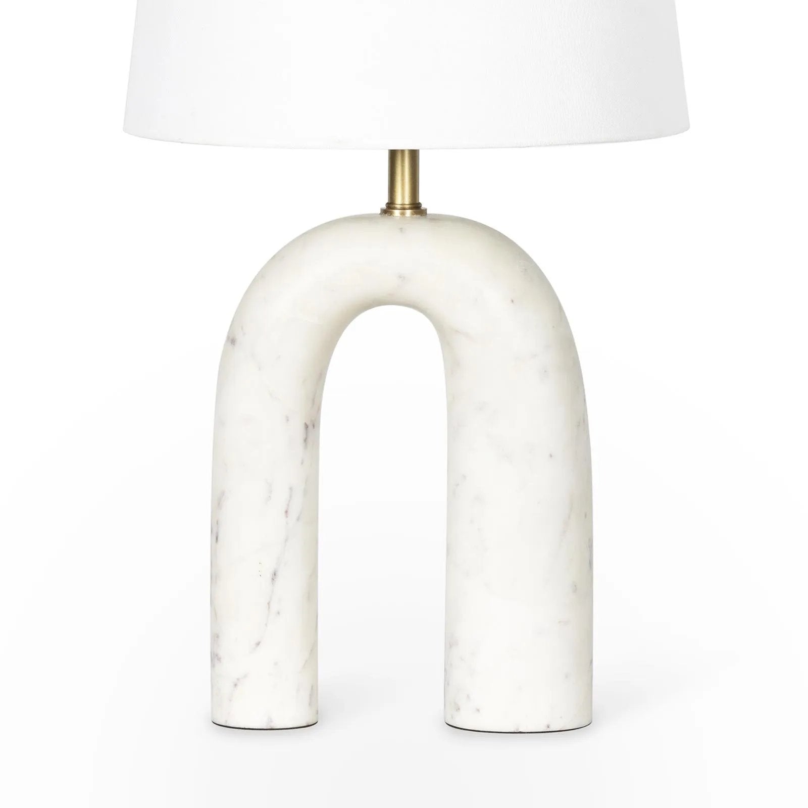 The Slinkly Marble Table Lamp is a seamless blend of elegance and nature. Crafted from solid marble, each piece is completely unique and its architecturally inspired base embodies modern sophistication. Elevate your interiors by placing it on a console table, desk, or bedside. Amethyst Home provides interior design, new home construction design consulting, vintage area rugs, and lighting in the Portland metro area.