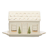 Charming Winter Butter Dish