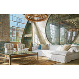 Donato White Slipcovered Linen Sectional with Chaise | shipping 11/15/2024