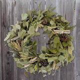 Eucalyptus & Pinecone Garland Wreath